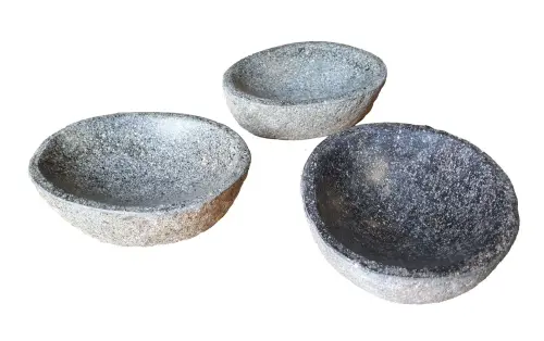 Product image of the product “Stone bowl, polished surface, made from river stone. In the sizes from XS to M ”